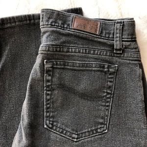 Lees faded black jeans